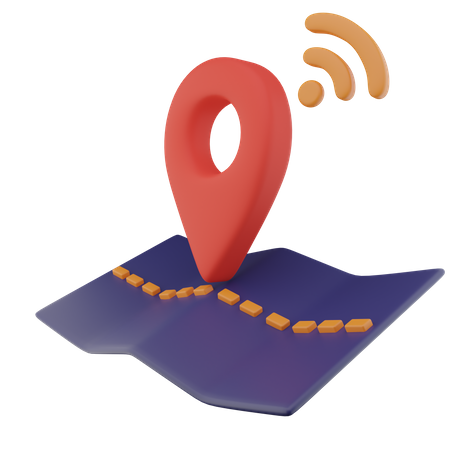 Emplacement Wi-Fi  3D Icon