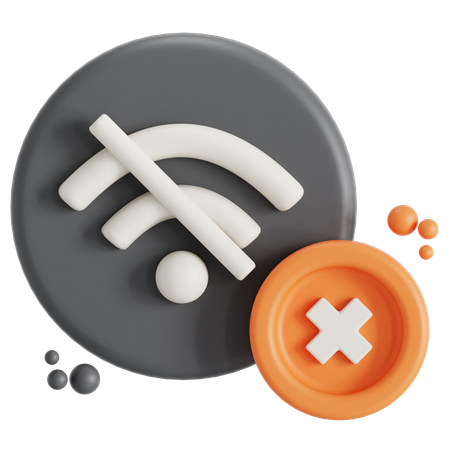 Wifi error  3D Icon
