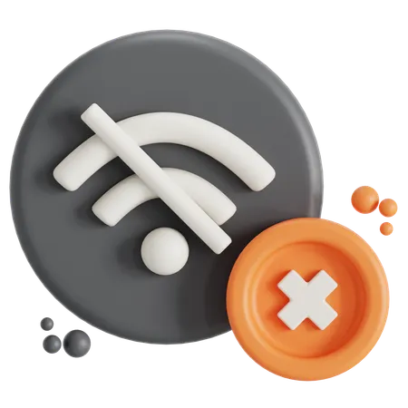 Wifi error  3D Icon