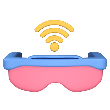 Wifi Glasses  3D Icon