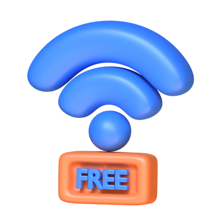 Wifi grátis  3D Icon