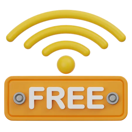 Wi-Fi gratis  3D Icon