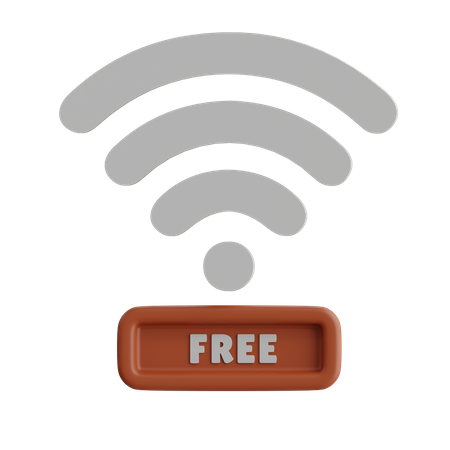 Wi-Fi gratis  3D Icon