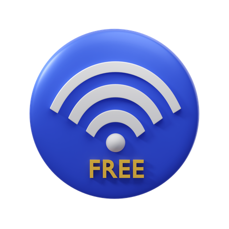 Wifi gratuit  3D Icon