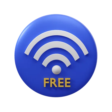 Wifi gratuit  3D Icon