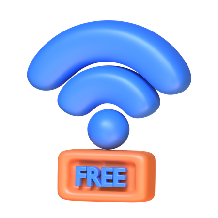 Wifi gratuit  3D Icon