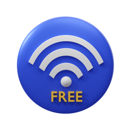 Wifi gratuit  3D Icon