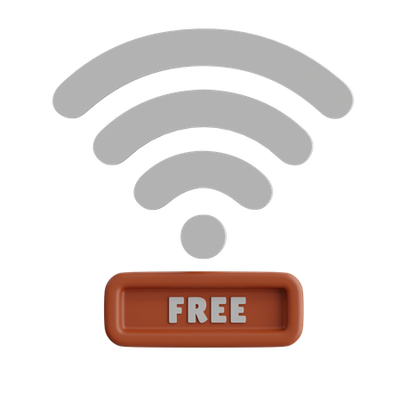 Wifi gratuit  3D Icon