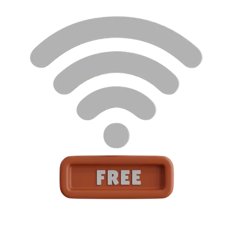 Wifi gratuit  3D Icon