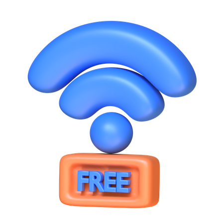 Wi-Fi gratis  3D Icon