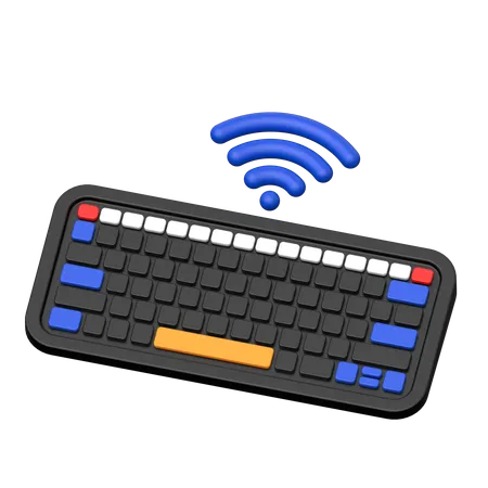 Wifi Keyboard  3D Icon