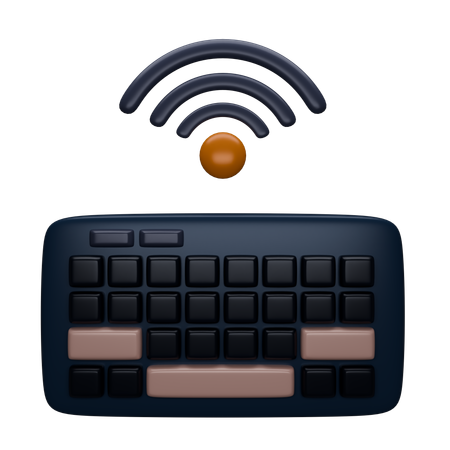 Wifi Keyboard  3D Icon