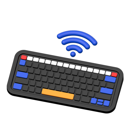 Wifi Keyboard  3D Icon