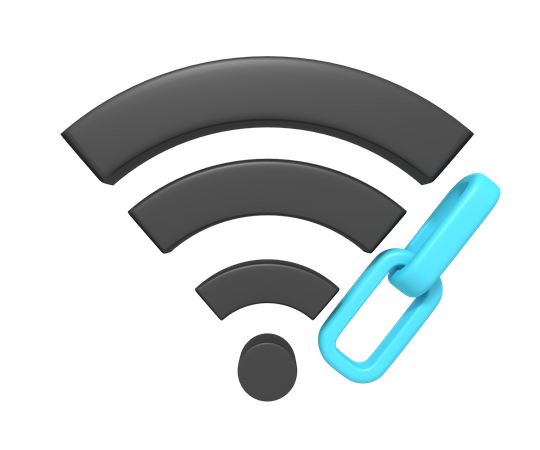 Wifi Link  3D Icon
