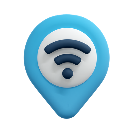 Pino de localização wi-fi  3D Icon