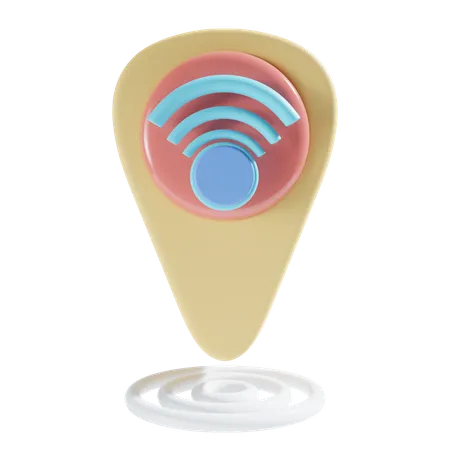 Wifi Location 3 D Icon 3D Icon