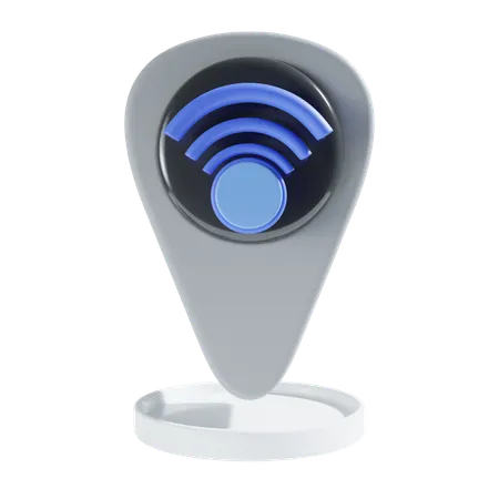 Wifi Location 3 D Icon 3D Icon