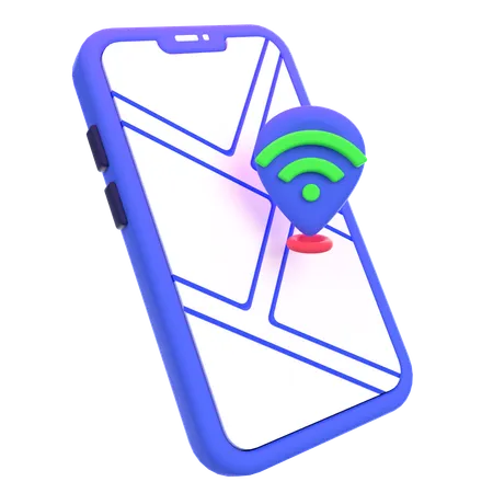Wifi Location  3D Icon