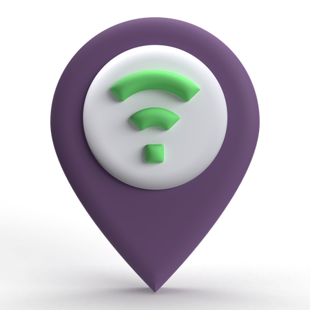 Wifi Location  3D Icon