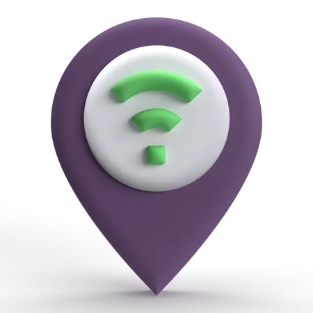 Wifi Location  3D Icon