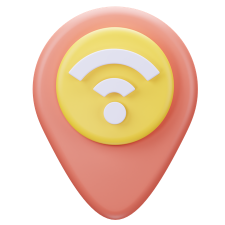 Wifi Location  3D Icon