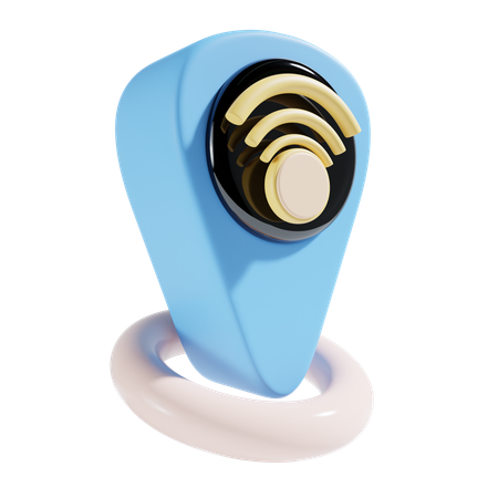 Wifi Location  3D Icon