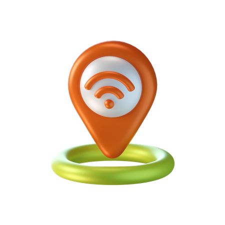 Wifi Location  3D Icon
