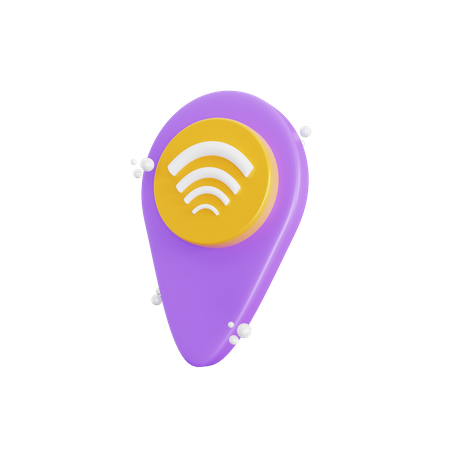 Wifi Location 3D Icon