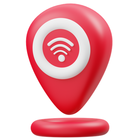 Wifi Location 3D Icon
