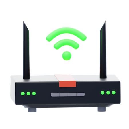 Wifi Modem  3D Icon