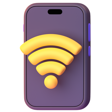 Wifi móvil  3D Icon