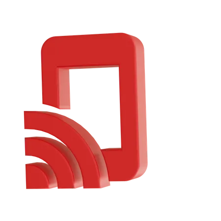 Wifi móvil  3D Icon