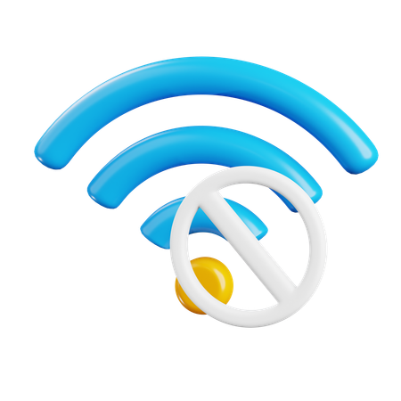 Wi-Fi não detectado  3D Icon