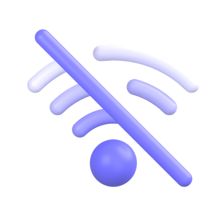 Wifi Off  3D Icon