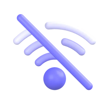 Wifi Off  3D Icon