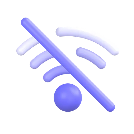 Wifi Off  3D Icon