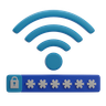 3d wifi password illustration