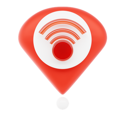 Broche wifi  3D Icon