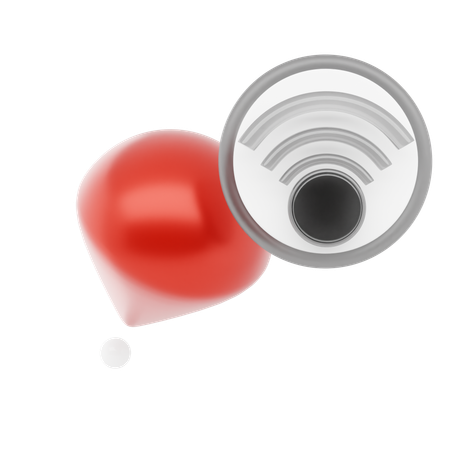 Broche wifi  3D Icon