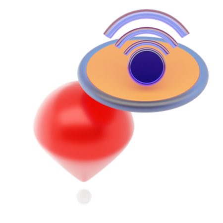 Broche wifi  3D Icon