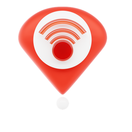 Wifi Pin  3D Icon