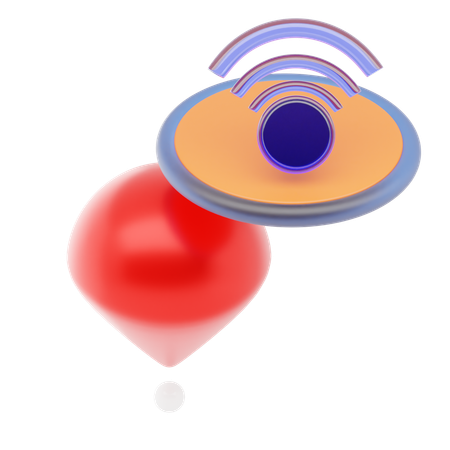 Wifi Pin  3D Icon