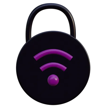 Wifi Protection  3D Illustration