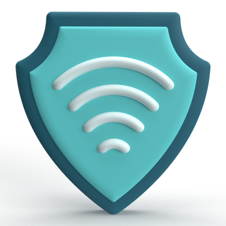 Wifi Protection  3D Icon