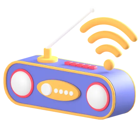 Wifi Radio  3D Icon