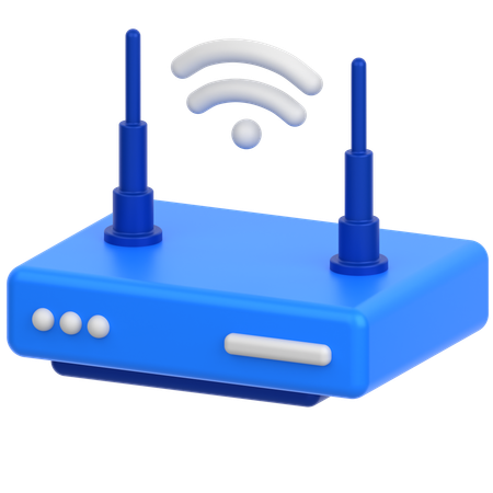 Wifi Router  3D Icon
