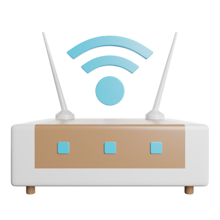 Wifi Router  3D Icon