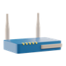 broadband modem 3d logo