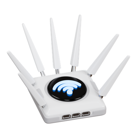 Wifi Router  3D Icon