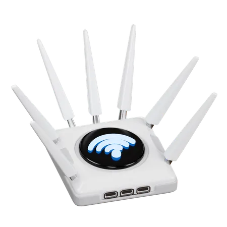 Wifi Router  3D Icon